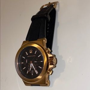 Michael Kors Men’s Watch -Black/Rose Gold 45mm